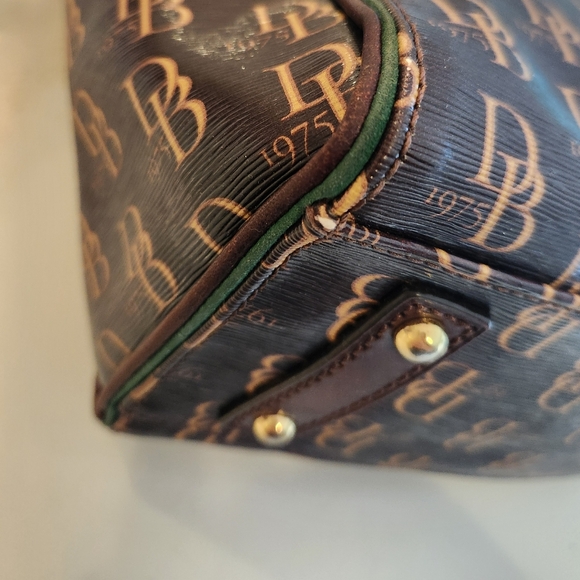 Dooney & Bourke Black and Brown Monogram Bag - Picture 5 of 16